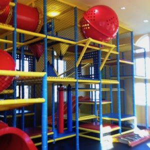 Go Play Systems Custom Design: Great primary colored playground with large slides, crawl tubes, sphere and dozens of activities